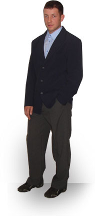 Мужской классический пиджак на подкладке, брюки мужские