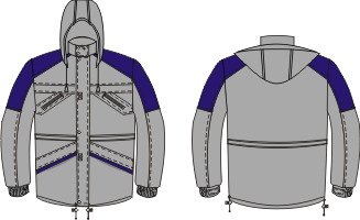Утепленная куртка на двойном слое синтепона - Артикул: NORD LINE 1-90