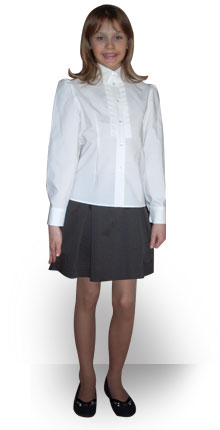Блуза для девочки белая // Школьная форма
